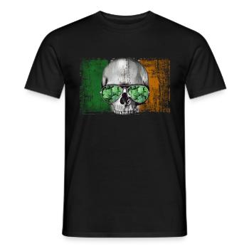 Irlande - T-shirt homme - noir - Devant - AI Model Male 178 light (178cm)