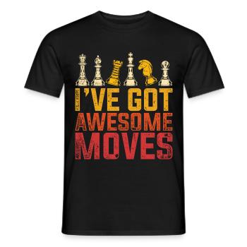 Échecs cadeau joueur d'échecs - T-shirt homme - noir - Devant - AI Model Male 178 light (178cm)