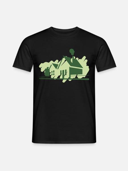 houses - Men's T-Shirt - black