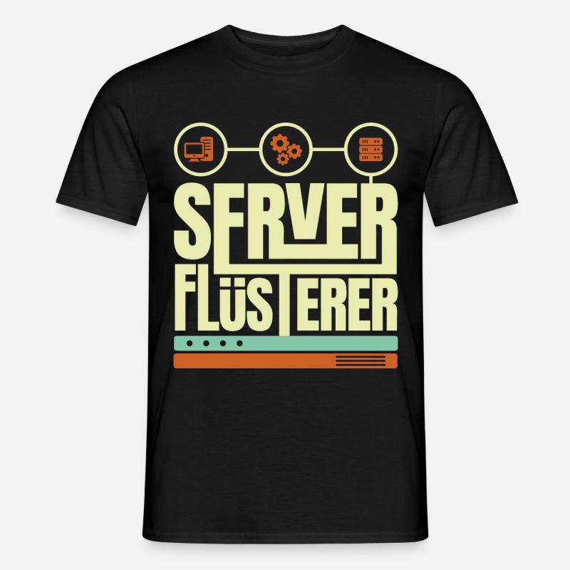 Sysadmin Netzwerk Geschenk - Männer T-Shirt - Schwarz
