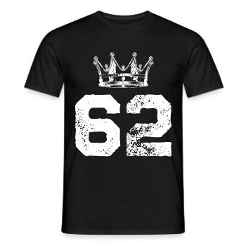 62 Couronne numérique - T-shirt homme - noir - Devant - AI Model Male 178 light (178cm)