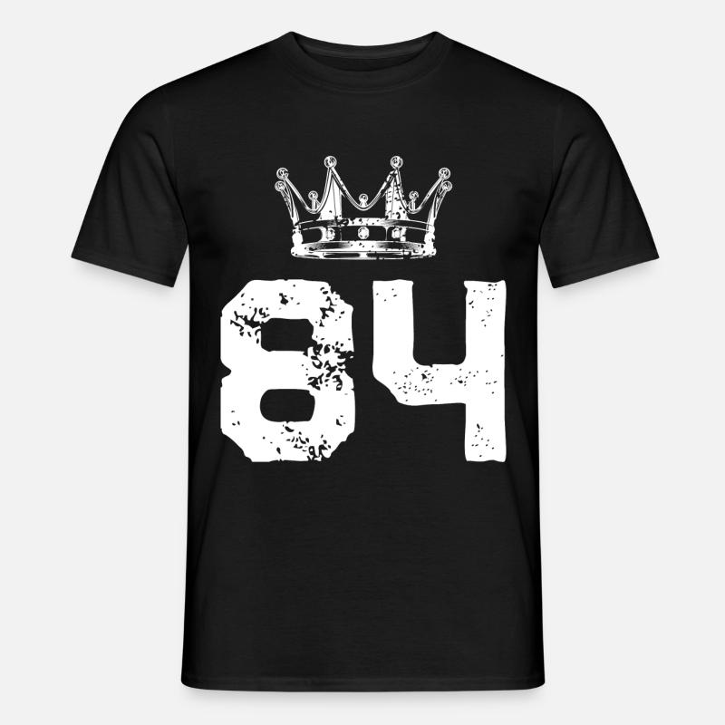 84 Number crown - Men's T-Shirt - black
