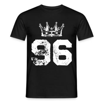 96 Couronne numérique - T-shirt homme - noir - Devant - AI Model Male 178 light (178cm)