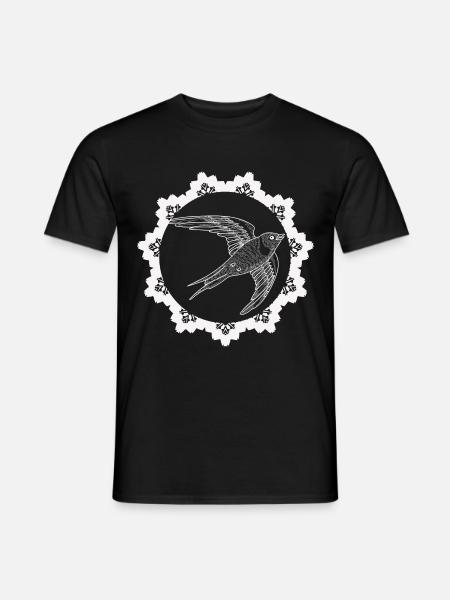 Vogel - Naturschutz Tierfreund - Männer T-Shirt - Schwarz
