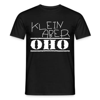 klein aber oho weis - Männer T-Shirt - Schwarz - Vorne - AI Model Male 178 light (178cm)