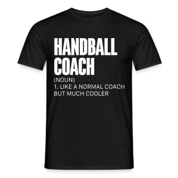 Handball Trainer Handballer - Männer T-Shirt - Schwarz - Vorne - AI Model Male 178 light (178cm)