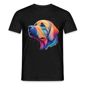Golden Retriever Hunderasse Hunde Haustier Hund - Männer T-Shirt - Schwarz - Vorne - AI Model Male 178 light (178cm)