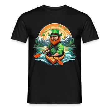 Kayak Trèfle de la Saint-Patrick - T-shirt homme - noir - Devant - AI Model Male 178 light (178cm)