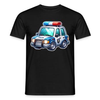 Police - T-shirt homme - noir - Devant - AI Model Male 178 light (178cm)