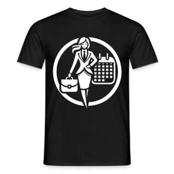 Successful Women – Business Design - Men's T-Shirt - black - Front - AI Model Male 178 light (178cm)