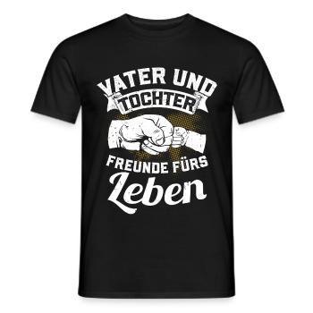 Père et fille - amis pour la vie - T-shirt homme - noir - Devant - AI Model Male 178 light (178cm)