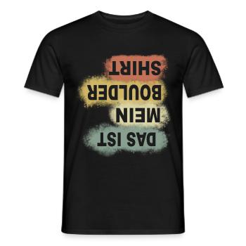 Bouldern Klettern Sportkletterer Geschenk - Männer T-Shirt - Schwarz - Vorne - AI Model Male 178 light (178cm)
