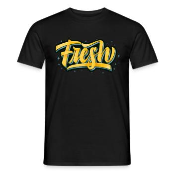 Fresh and cool - Männer T-Shirt - Schwarz - Vorne - AI Model Male 178 light (178cm)