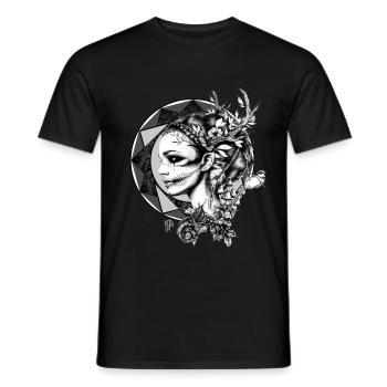 Woman of nature - Men's T-Shirt - black - Front - AI Model Male 178 light (178cm)