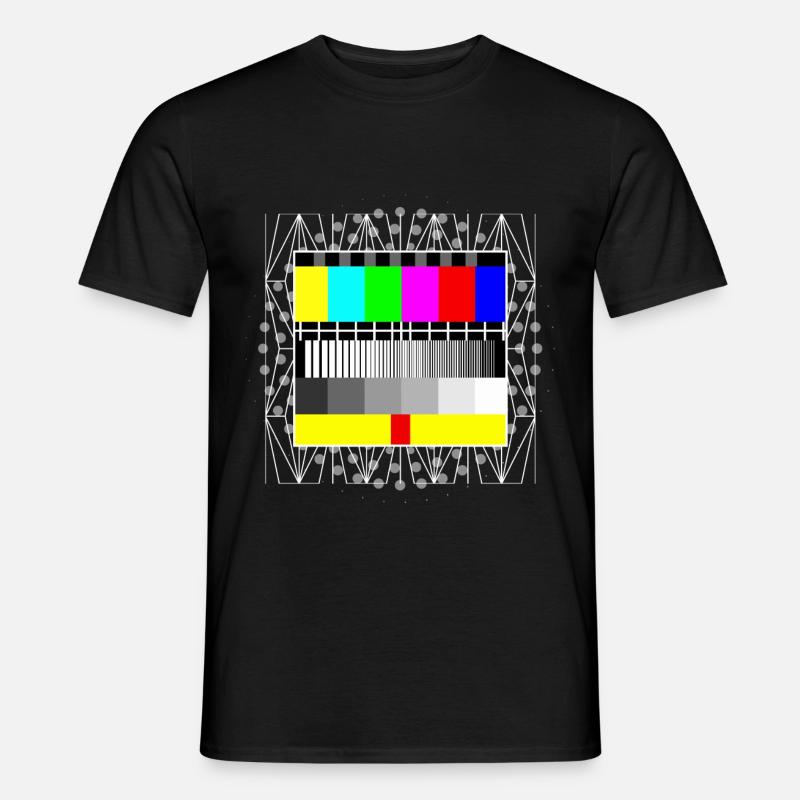 Fernseher - Männer T-Shirt - Schwarz