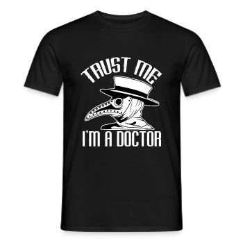 "Fidati di me sono un medico" Ospedale di Nizza Ospedale - T-shirt uomo - nero - Fronte - AI Model Male 178 light (178cm)