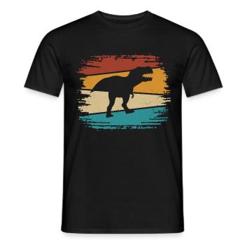 T-Rex - T-shirt uomo - nero - Fronte - AI Model Male 178 light (178cm)