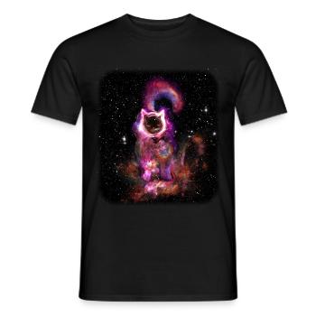 le trou noir connu sous le nom de votre chat (TILE) - T-shirt homme - noir - Devant - AI Model Male 178 light (178cm)