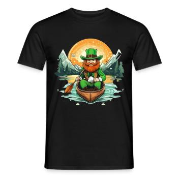 Kayak Trèfle de la Saint-Patrick - T-shirt homme - noir - Devant - AI Model Male 178 light (178cm)