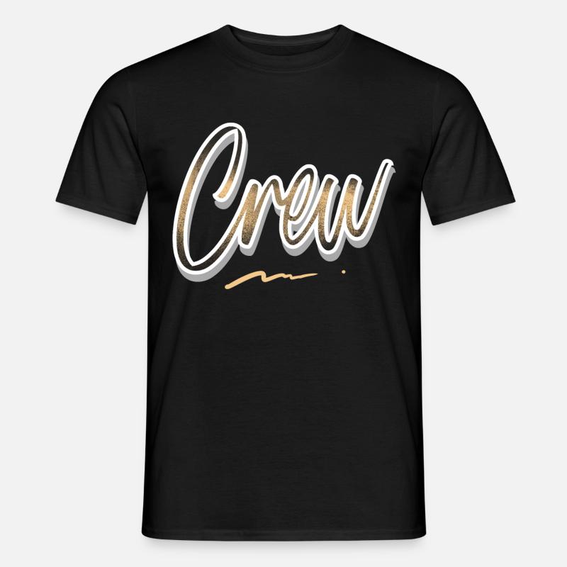 Crew - Männer T-Shirt - Schwarz