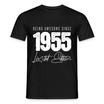 1955 Limited Edition - Men's T-Shirt - black - Front - AI Model Male 178 light (178cm)