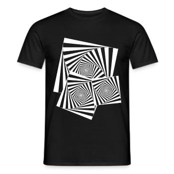 Techno - Männer T-Shirt - Schwarz - Vorne - AI Model Male 178 light (178cm)