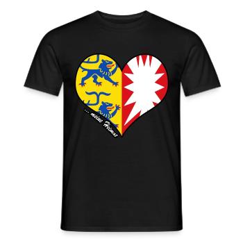 meine Heimat - Schleswig-Holstein - Männer T-Shirt - Schwarz - Vorne - AI Model Male 178 light (178cm)