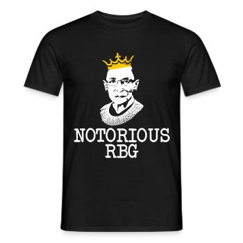 Cadeau féministe notoire des RBG - T-shirt homme - noir - Devant - AI Model Male 178 light (178cm)