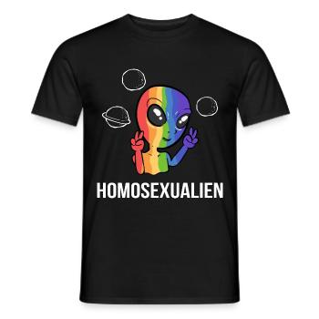 Homosexuals LGBTQ Member Gift - Men's T-Shirt - black - Front - AI Model Male 178 light (178cm)