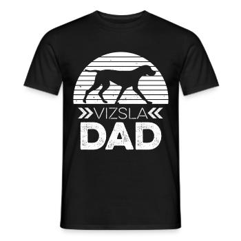 Magyar Vizsla Design für deinen Vizsla Papa - Männer T-Shirt - Schwarz - Vorne - AI Model Male 178 light (178cm)