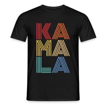 Kamala Harris, Kamala Harris 2020 Vintage Style - Men's T-Shirt - black - Front - AI Model Male 178 light (178cm)
