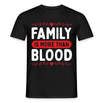 Adoption Fee Family is made of Blood Parents - Men's T-Shirt - black - Front - AI Model Male 178 light (178cm)