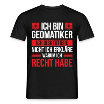Geodäsie Geomatiker Theodolit Vermessungstechniker - Männer T-Shirt - Schwarz - Vorne - AI Model Male 178 light (178cm)
