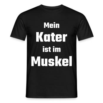 Muskelkater Sport Sportler Muskeln Training - Männer T-Shirt - Schwarz - Vorne - AI Model Male 178 light (178cm)