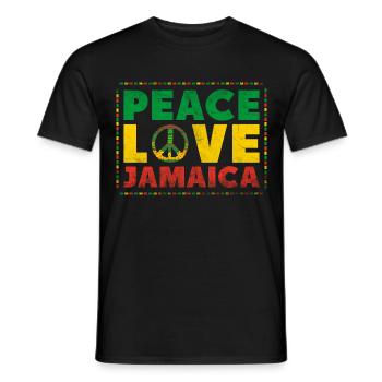 Jamaïque Jamaïque Amour - T-shirt homme - noir - Devant - AI Model Male 178 light (178cm)