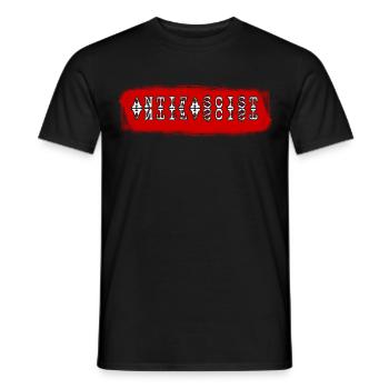 ANTIFASCISTE, ANTIFASCISTE, ANTIFASCISME - T-shirt homme - noir - Devant - AI Model Male 178 light (178cm)