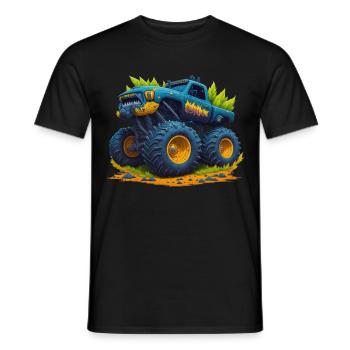Monster truck - Men's T-Shirt - black - Front - AI Model Male 178 light (178cm)