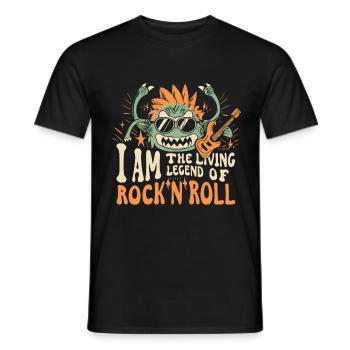 Monstre rockeur - T-shirt homme - noir - Devant - AI Model Male 178 light (178cm)