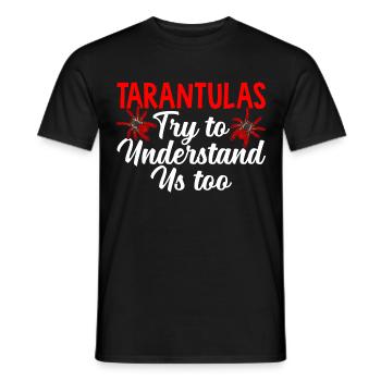 Essayez de nous comprendre - T-shirt homme - noir - Devant - AI Model Male 178 light (178cm)
