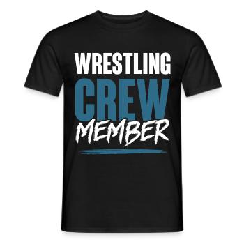 Wrestling Crew - Männer T-Shirt - Schwarz - Vorne - AI Model Male 178 light (178cm)