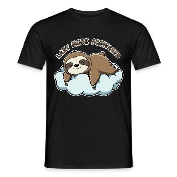 Paresseux endormi - T-shirt homme - noir - Devant - AI Model Male 178 light (178cm)