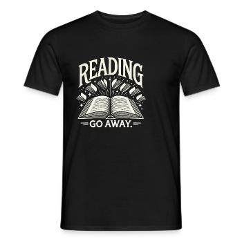 Lesen. Gehen Sie weg. - Männer T-Shirt - Schwarz - Vorne - AI Model Male 178 light (178cm)