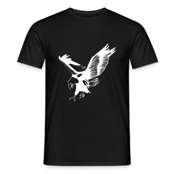 Oiseau - T-shirt homme - noir - Devant - AI Model Male 178 light (178cm)