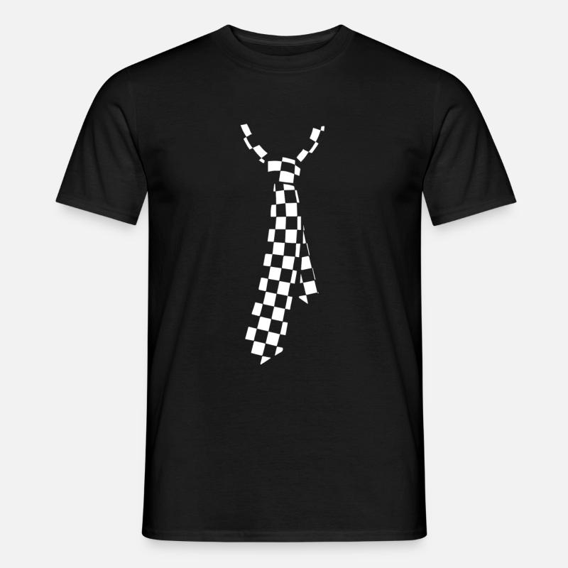 Krawattenkrawatte - Männer T-Shirt - Schwarz