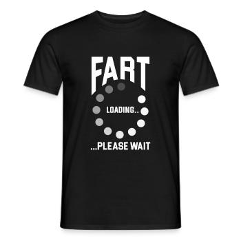 Fart péter chiots gonflement idée cadeau flatulence - T-shirt homme - noir - Devant - AI Model Male 178 light (178cm)