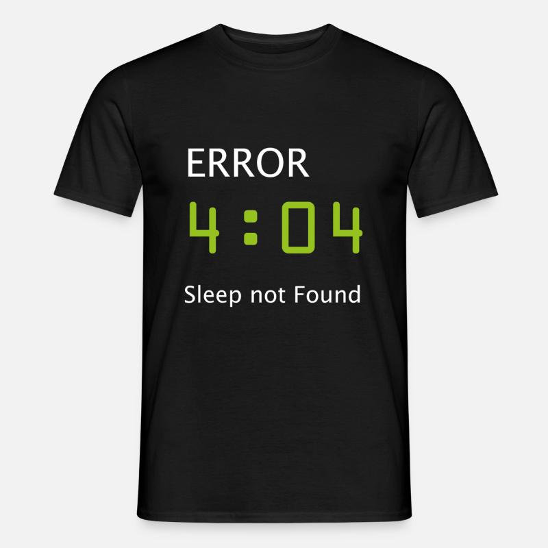 Informatique Nerd Geek programmeur matinal - T-shirt homme - noir