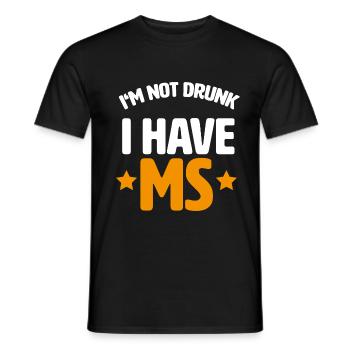 Multiple sclerosis awareness - Men's T-Shirt - black - Front - AI Model Male 178 light (178cm)