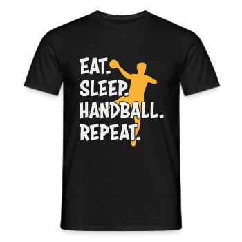 Handball Handballer Gift - Men's T-Shirt - black - Front - AI Model Male 178 light (178cm)