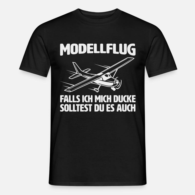 Modellflug RC Flugzeug Modellflieger - Männer T-Shirt - Schwarz