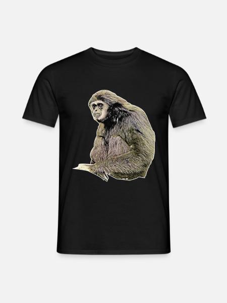 Gibbone - T-shirt uomo - nero